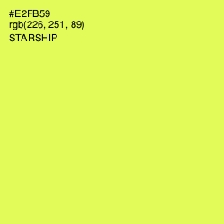 #E2FB59 - Starship Color Image