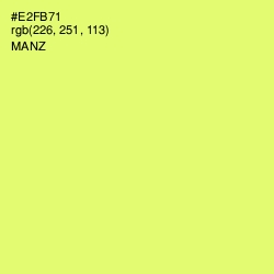 #E2FB71 - Manz Color Image