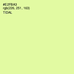 #E2FBA3 - Tidal Color Image
