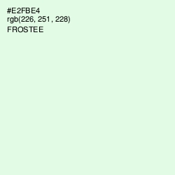 #E2FBE4 - Frostee Color Image