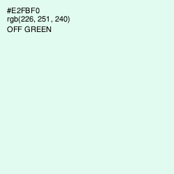 #E2FBF0 - Off Green Color Image