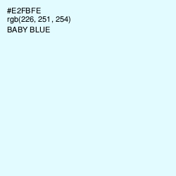 #E2FBFE - Baby Blue Color Image