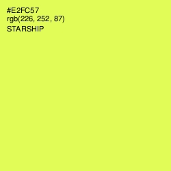 #E2FC57 - Starship Color Image