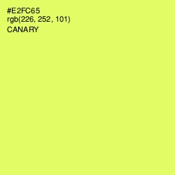 #E2FC65 - Canary Color Image