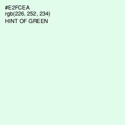 #E2FCEA - Hint of Green Color Image