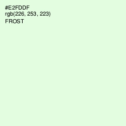 #E2FDDF - Frost Color Image