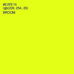 #E2FE14 - Broom Color Image