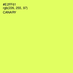 #E2FF61 - Canary Color Image