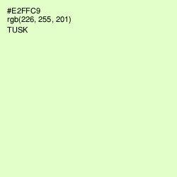 #E2FFC9 - Tusk Color Image