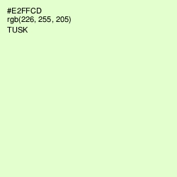 #E2FFCD - Tusk Color Image