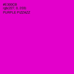 #E300CB - Purple Pizzazz Color Image