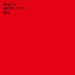 #E30115 - Red Color Image