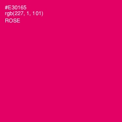 #E30165 - Rose Color Image