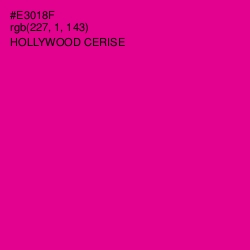 #E3018F - Hollywood Cerise Color Image