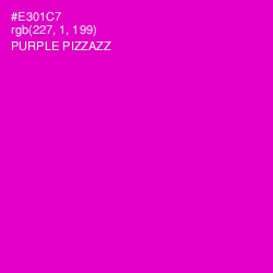 #E301C7 - Purple Pizzazz Color Image