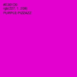 #E301D0 - Purple Pizzazz Color Image