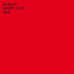 #E3021C - Red Color Image