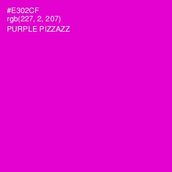 #E302CF - Purple Pizzazz Color Image