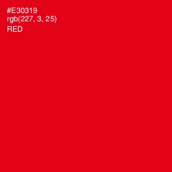 #E30319 - Red Color Image