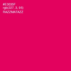 #E3035F - Razzmatazz Color Image