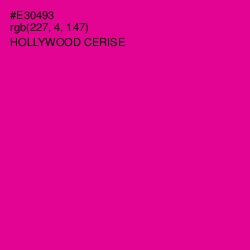 #E30493 - Hollywood Cerise Color Image