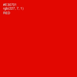 #E30701 - Red Color Image