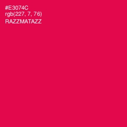 #E3074C - Razzmatazz Color Image