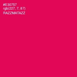 #E30757 - Razzmatazz Color Image