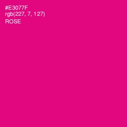#E3077F - Rose Color Image