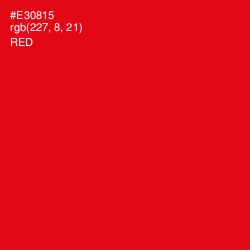 #E30815 - Red Color Image