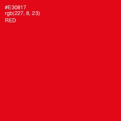 #E30817 - Red Color Image