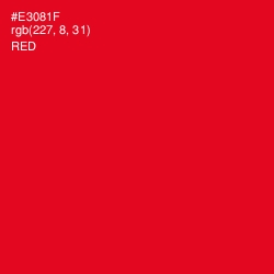 #E3081F - Red Color Image