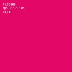 #E30868 - Rose Color Image