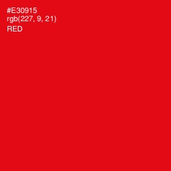 #E30915 - Red Color Image