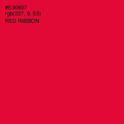 #E30937 - Red Ribbon Color Image