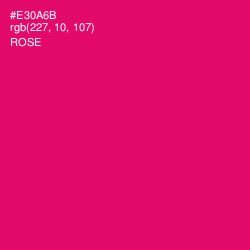 #E30A6B - Rose Color Image