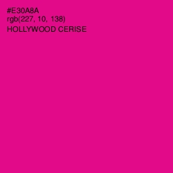 #E30A8A - Hollywood Cerise Color Image