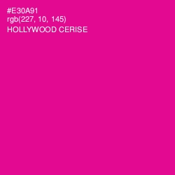 #E30A91 - Hollywood Cerise Color Image