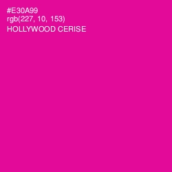 #E30A99 - Hollywood Cerise Color Image