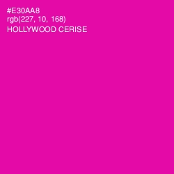 #E30AA8 - Hollywood Cerise Color Image