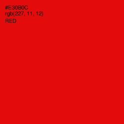 #E30B0C - Red Color Image