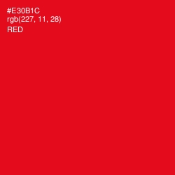 #E30B1C - Red Color Image