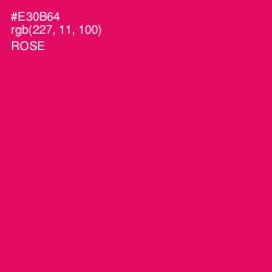 #E30B64 - Rose Color Image