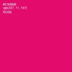 #E30B6B - Rose Color Image