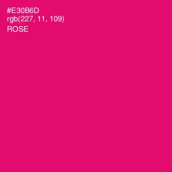 #E30B6D - Rose Color Image