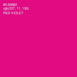 #E30B82 - Red Violet Color Image