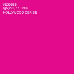 #E30B8B - Hollywood Cerise Color Image