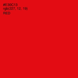 #E30C13 - Red Color Image