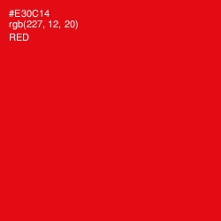 #E30C14 - Red Color Image