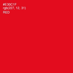 #E30C1F - Red Color Image